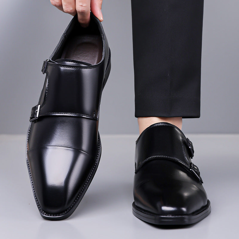 Leather Shoes Men's Business Shoes Oxford - D&A
