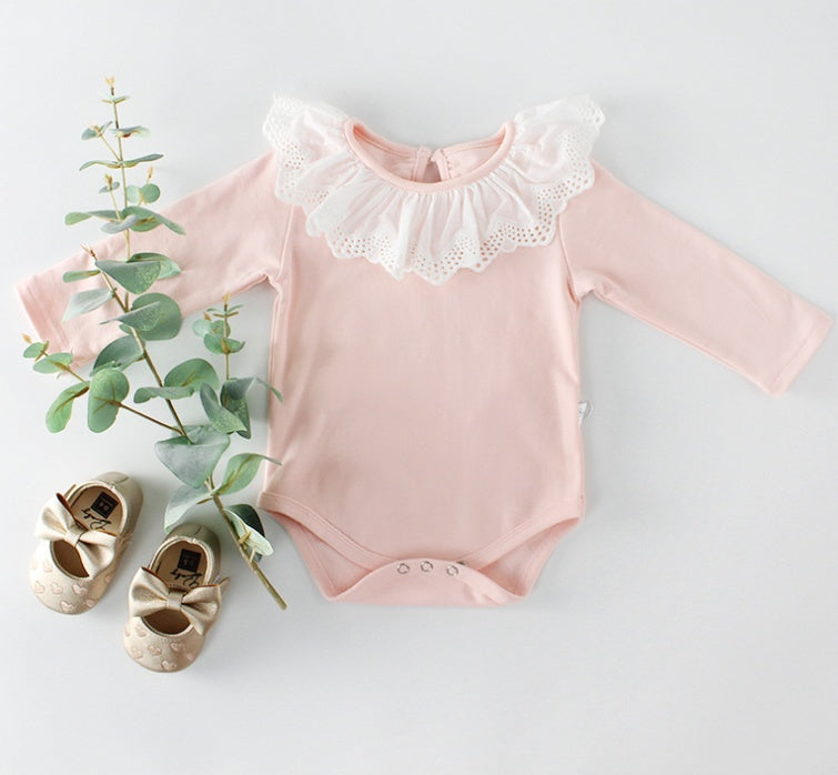 Baby cotton one-piece clothing Pink - D&A