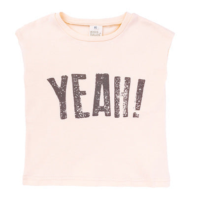 Children's sleeveless t-shirt Beige - D&A