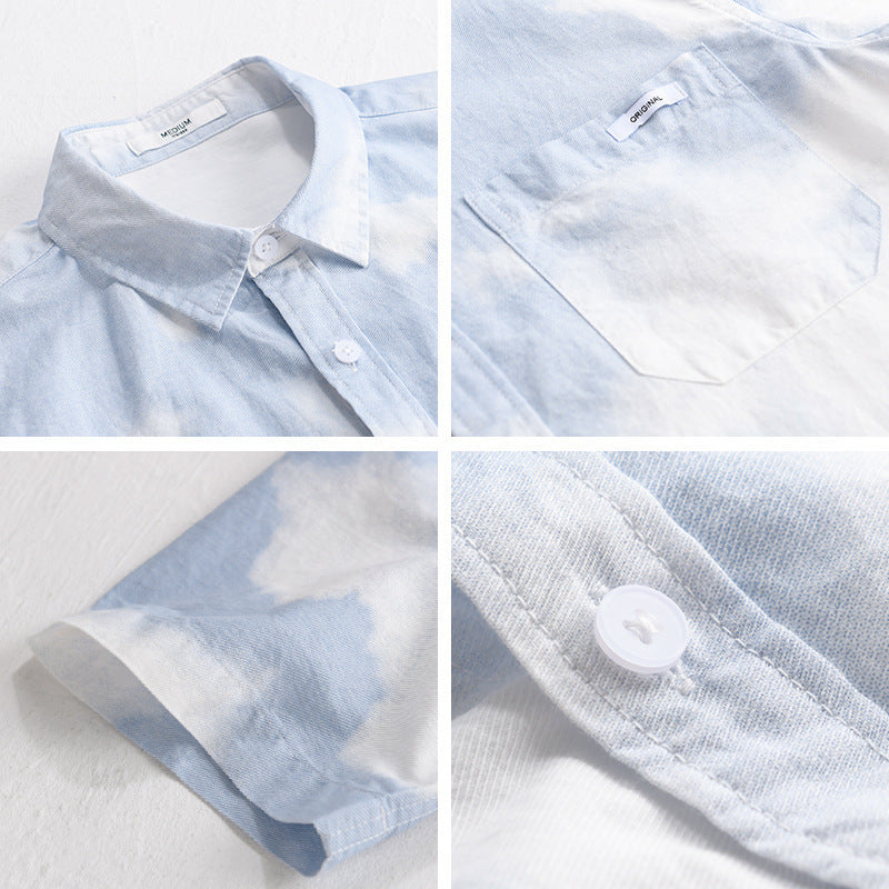 Summer Menswear Trendy All-match Short-sleeved Shirt - D&A