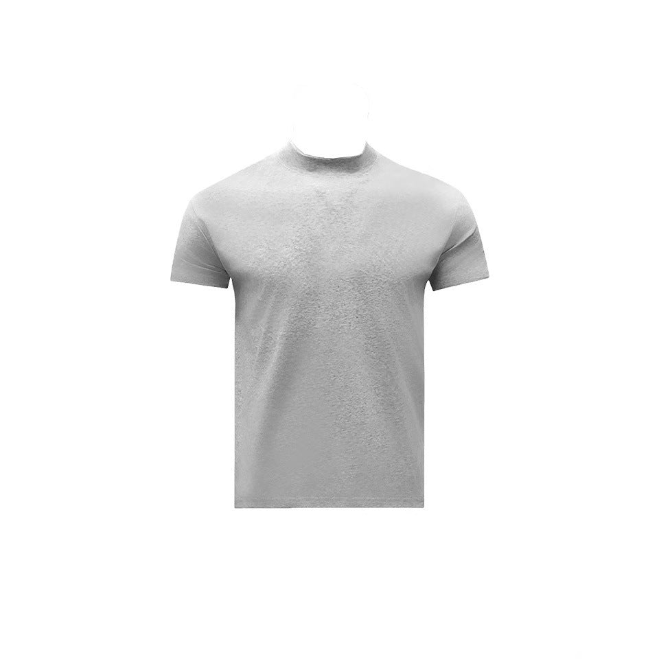 Summer Shoulder Half Turtleneck Cuff Short Sleeve - D&A