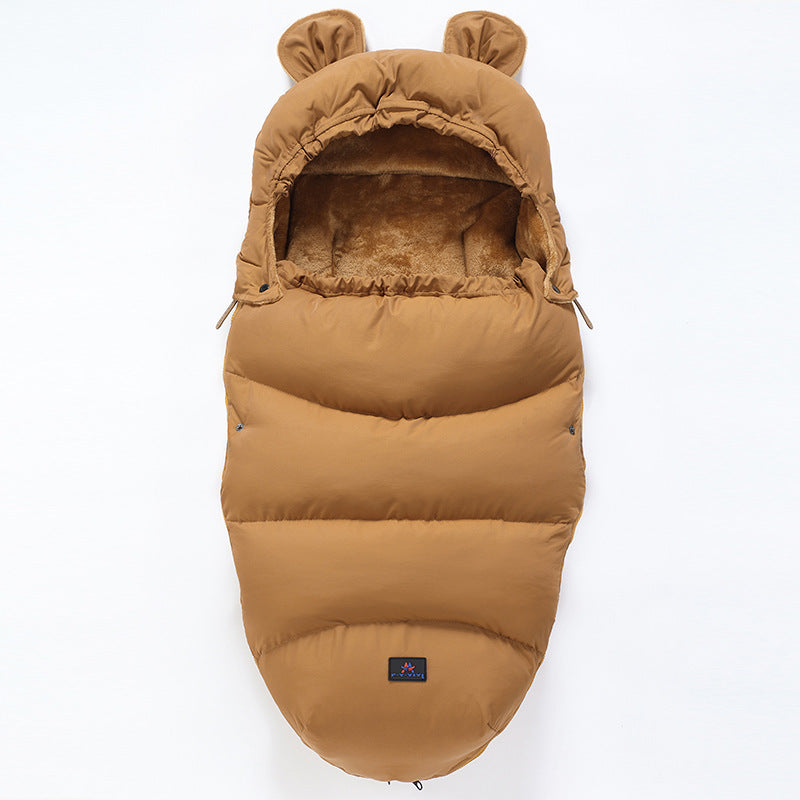 New baby stroller sleeping bag Brown 100cm - D&A