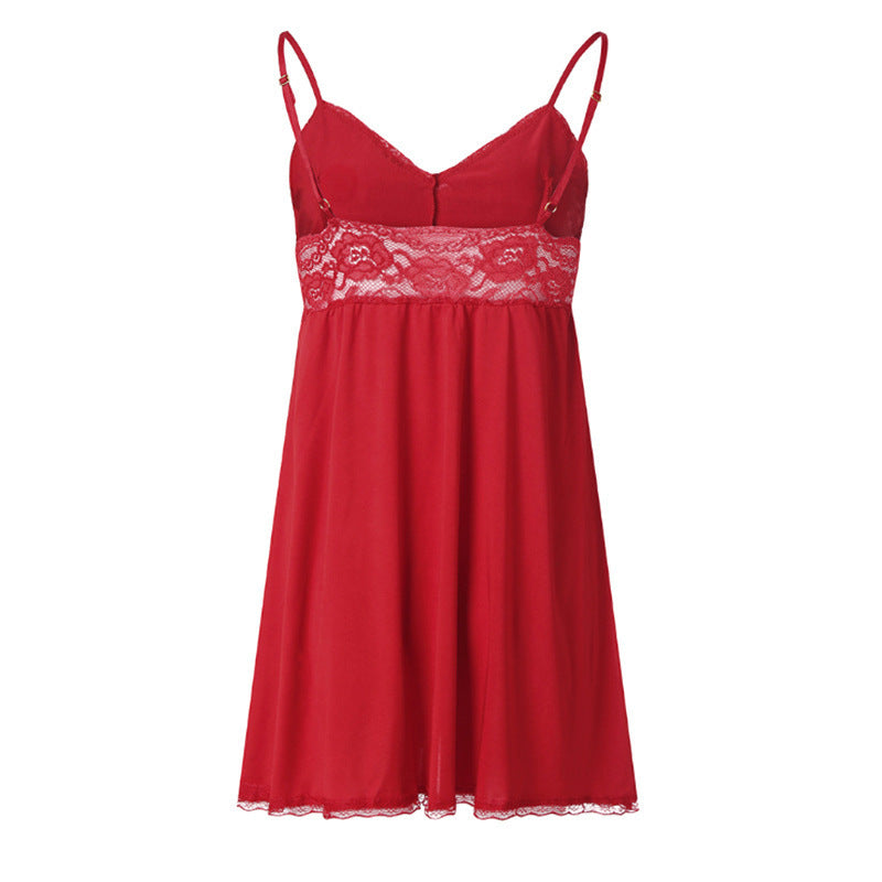 Lace Lingerie Sling Dress - D&A
