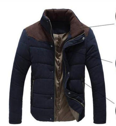 Warm Causal Parkas Male Outerwear Windbreak Jackets Coats - D&A