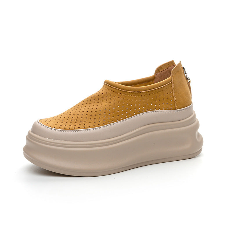 Women's Platform Sneakers Spring And Summer All-match Hollow Out - D&A