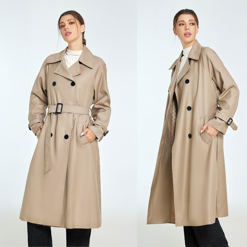 Trench Autumn And Winter Women's Mid-length High-grade Sense Petite Coats - D&A