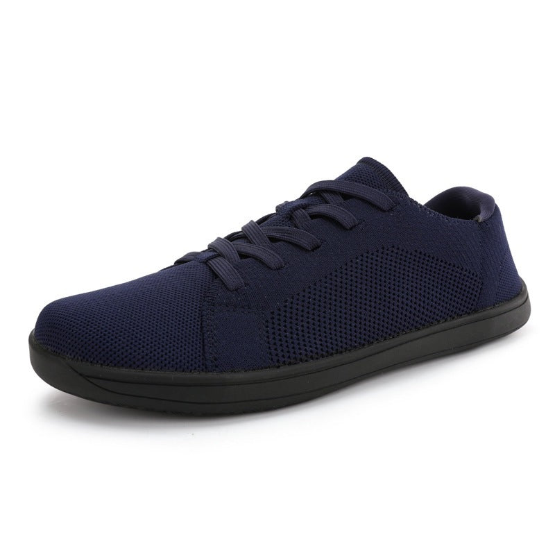 Wide Toe Bare Feet Indoor Fitness Yoga Casual Shoes Dark Blue - D&A