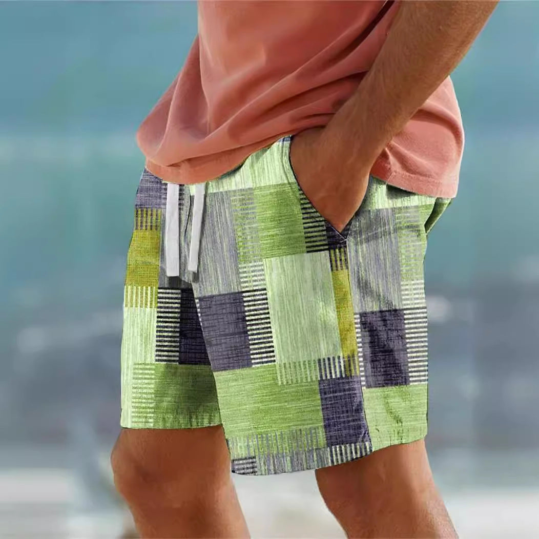 Trendy Digital Printing Youth Popularity Casual Men's Shorts DK2024XQ392 - D&A