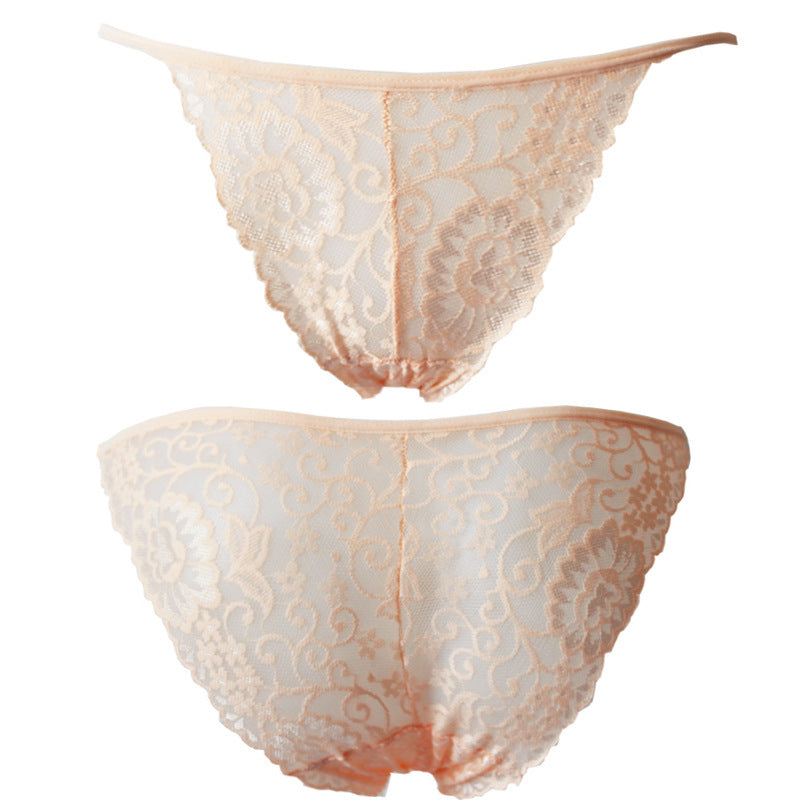 Sexy Underwear Women Lace Women's Underwear Briefs Briefs Complexion One size - D&A