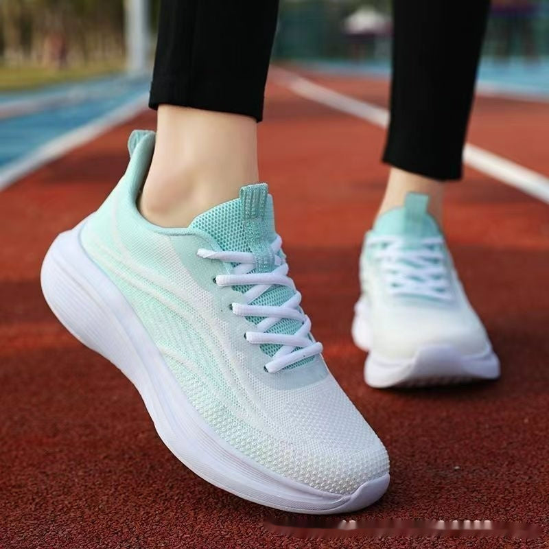 Light Mesh Breathable All-match Anti-skid Shock Absorption Soft Bottom Running Shoes - D&A