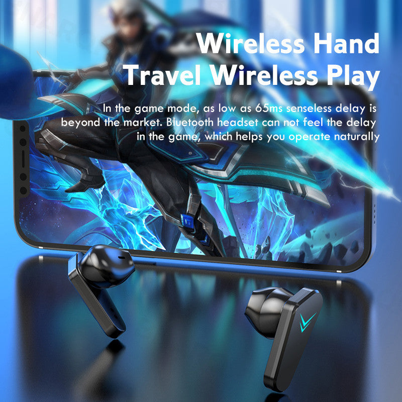 Wireless Gaming Headphones No Delay Noise Reduction Bluetooth Earphones HIFI Sound E-Sport Game Headset With Mic - D&A