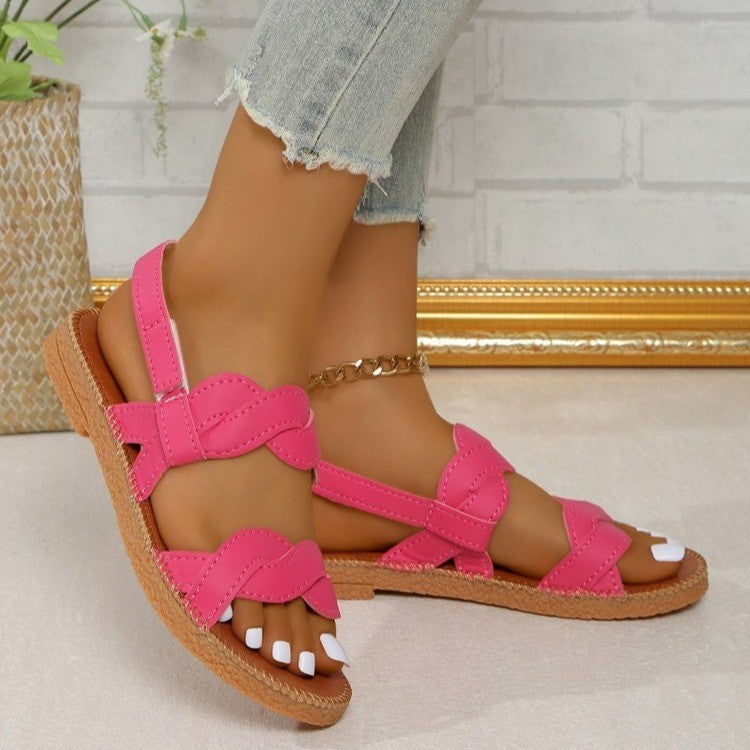 Woven Fashion Flat Summer Shoes Women - D&A