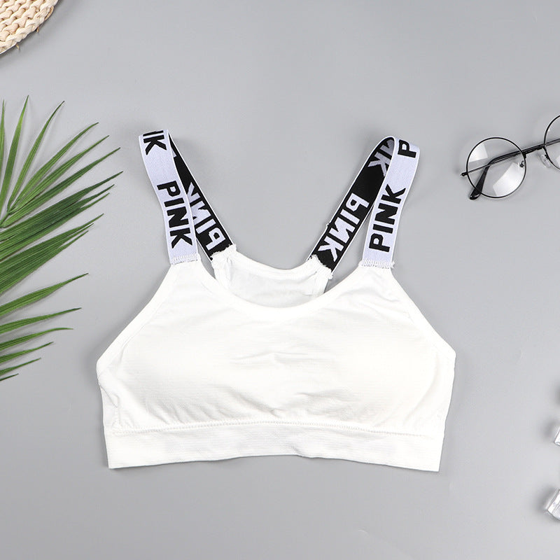 PINK sports bra White Onesize - D&A