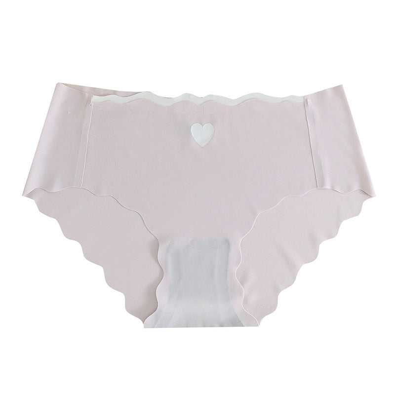 Fashion Seamless Ice Silk Underwear Women Purple - D&A