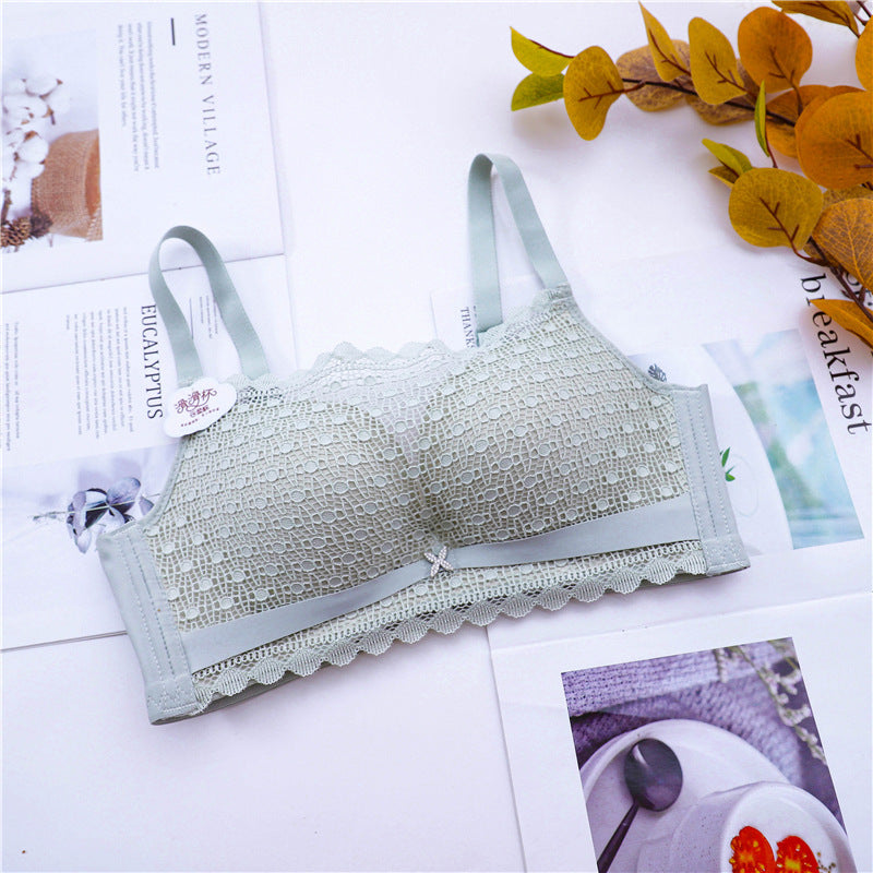 Sweet lace bra Light grey Single - D&A