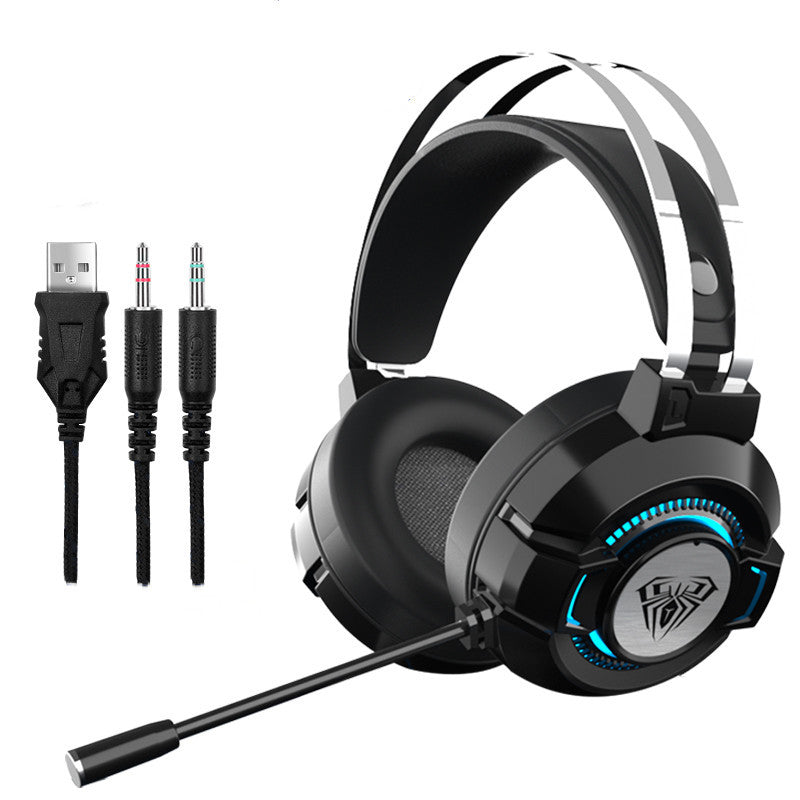 Noise-canceling headphones for gaming games Black - D&A