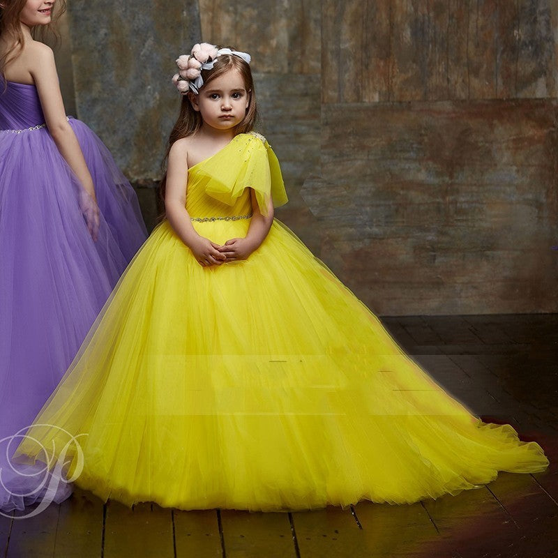 Walking Show Piano Performance Clothing Yellow - D&A