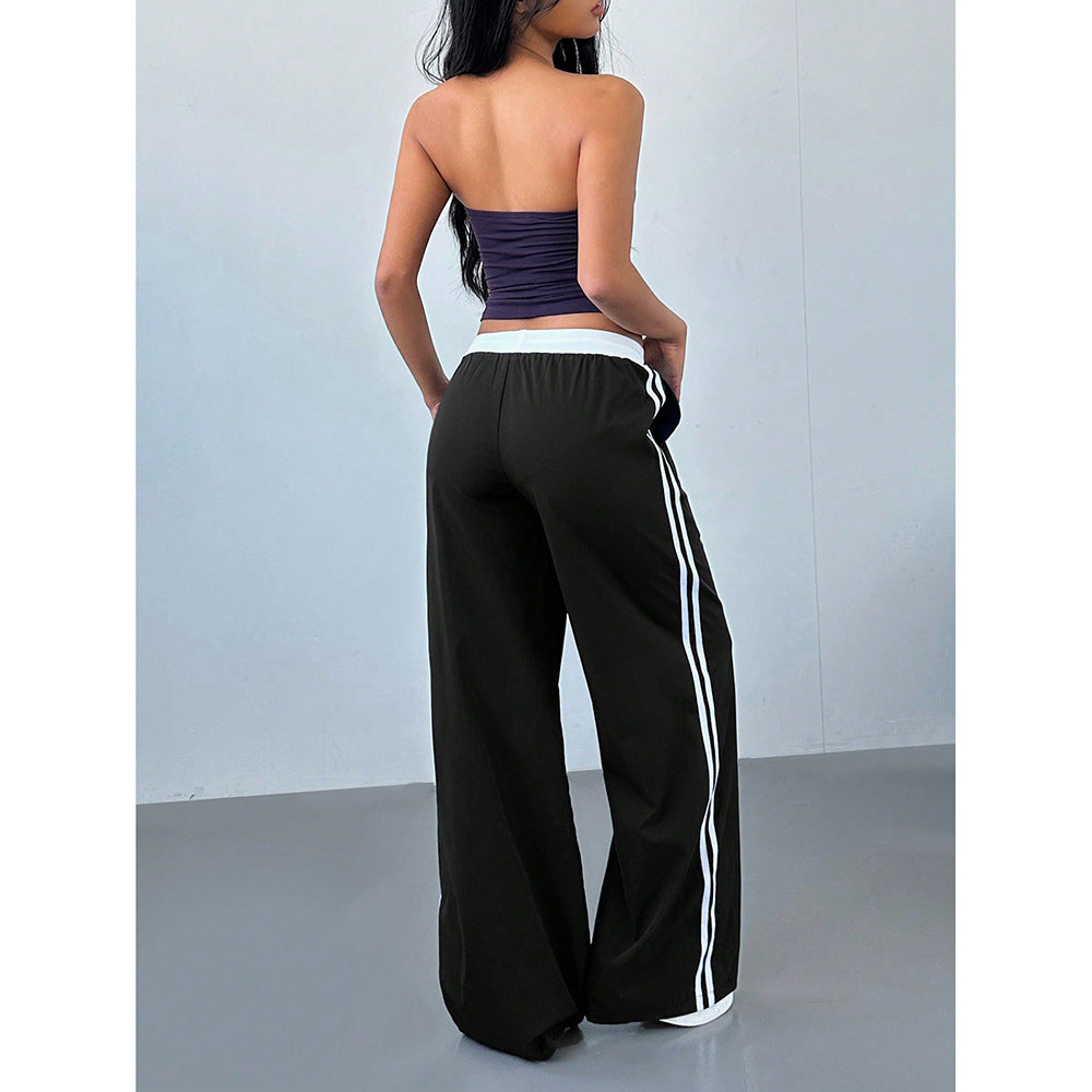 Loose Trendy Digital Printing Design Sense All-matching Long Pants - D&A