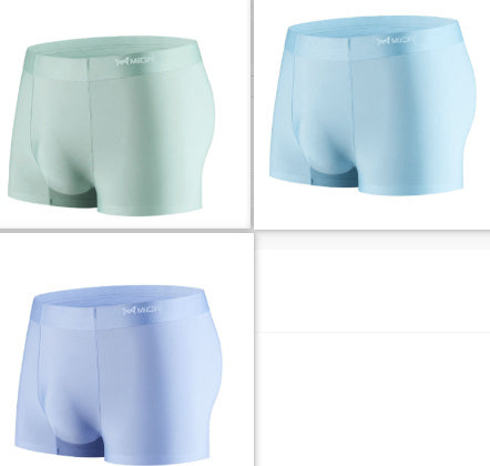 Ice Silk Seamless Men's Underwear Soft Breathable Comfortable Summer Boxer Shorts Suit 8 - D&A