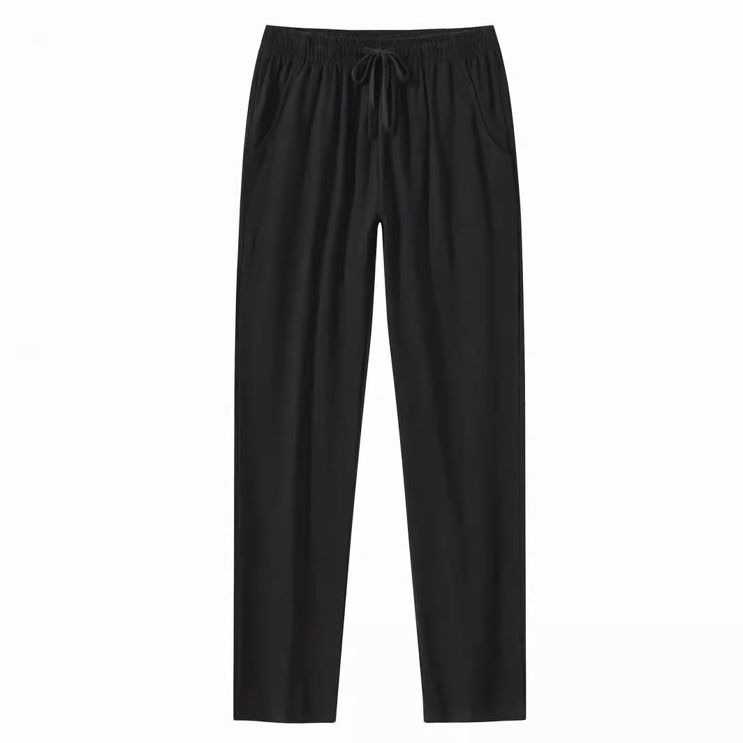 Cotton And Linen Beach Pants Men's Loose Casual - D&A