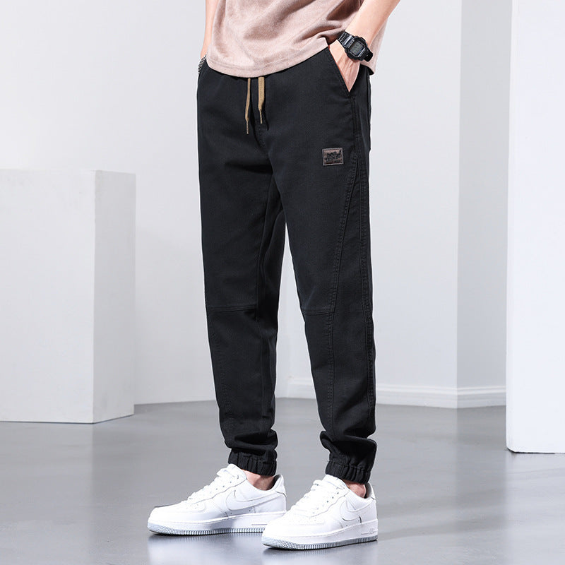 Summer Fashion Casual Pants Men's Thin Black - D&A