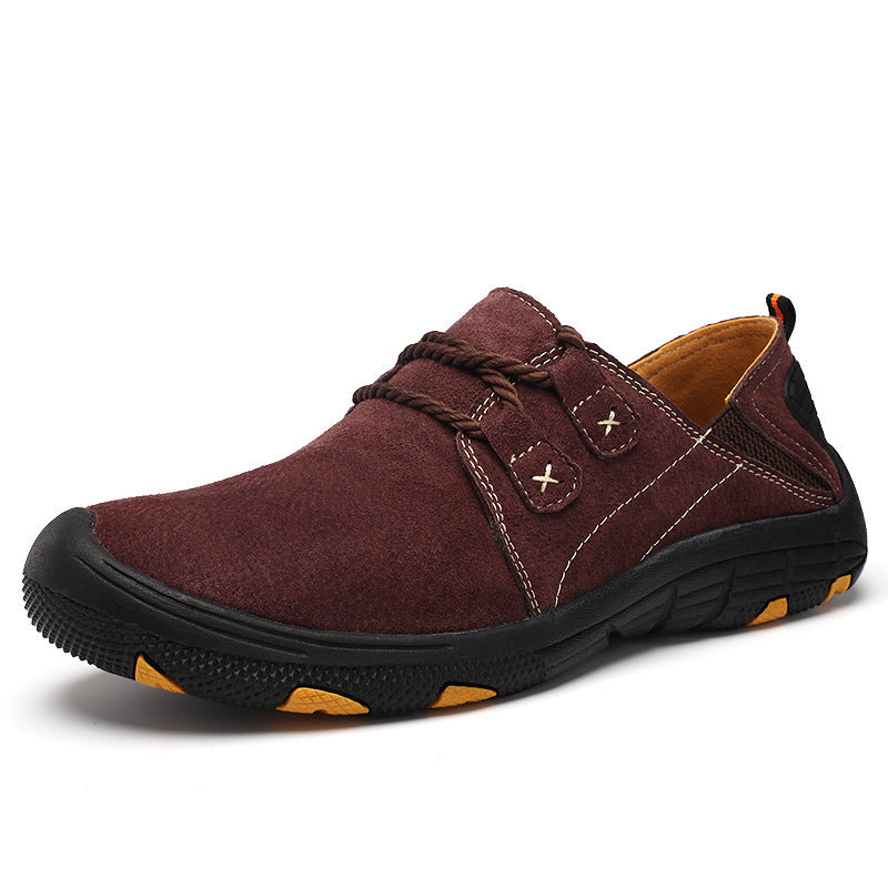 Casual Outdoor Shoes Non-slip Wearable Hiking Shoes 2599 Red - D&A