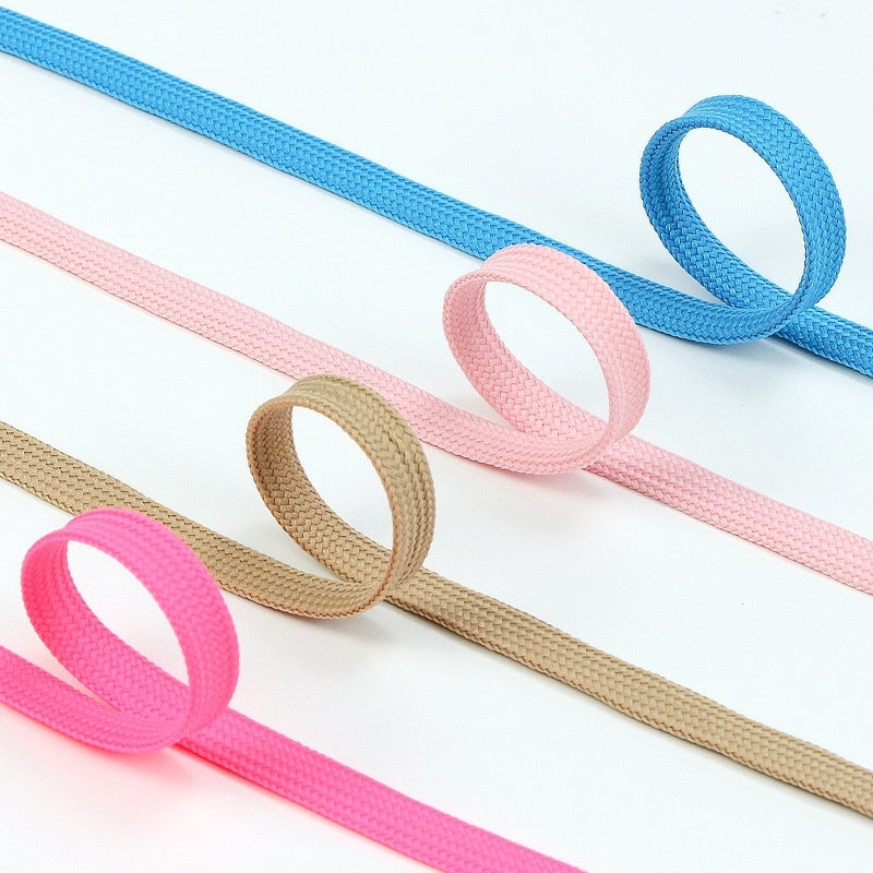 White Shoes Colorful Bandlet Shoelaces - D&A