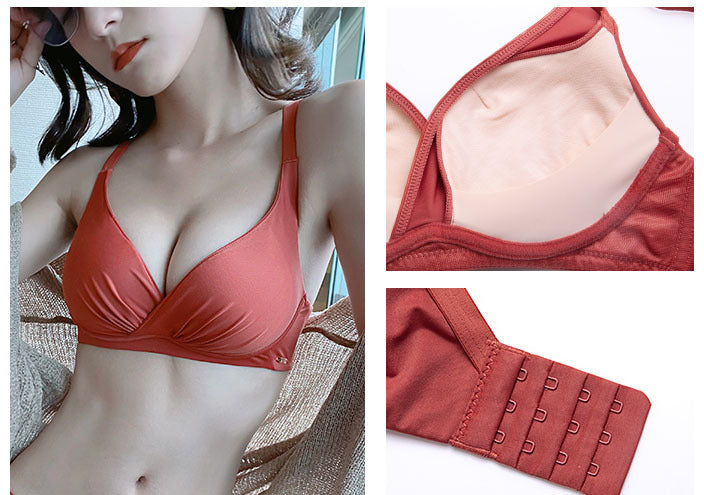 Sexy seamless bra Brick red - D&A