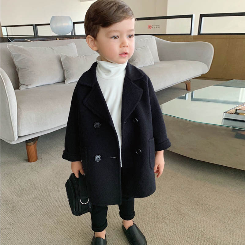 Children's autumn and winter coat Black - D&A