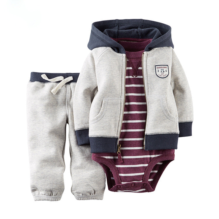 Children clothes set Grey black - D&A
