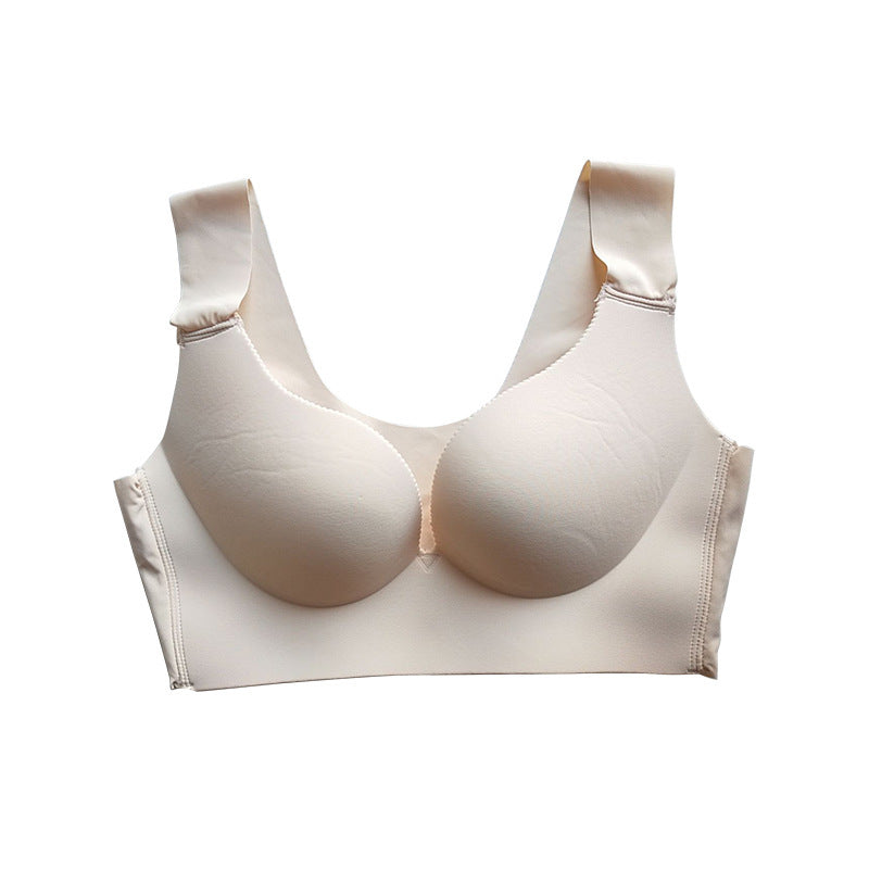 Seamless gather bra Flesh colored - D&A