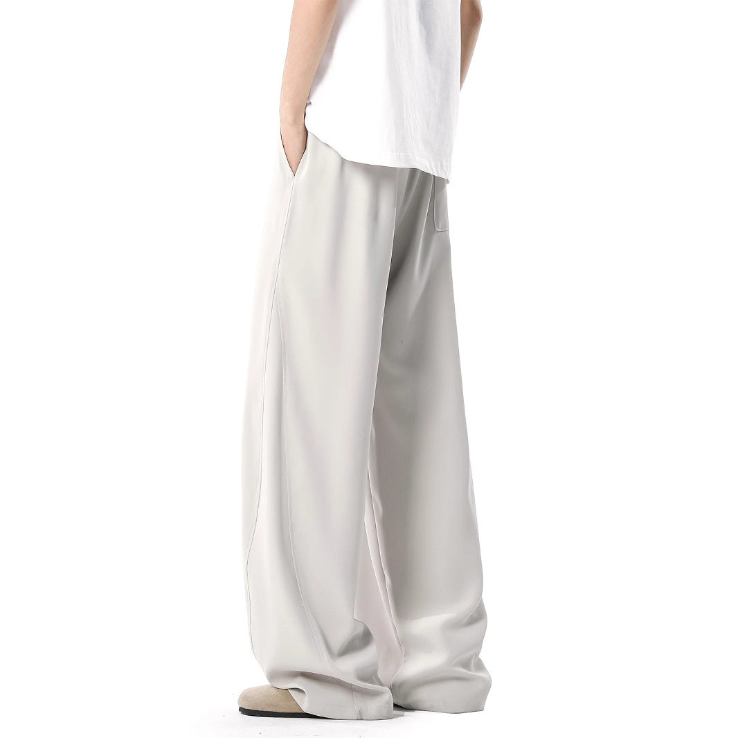 Men's Spring And Summer Stitching Draping Casual Suit Pants - D&A