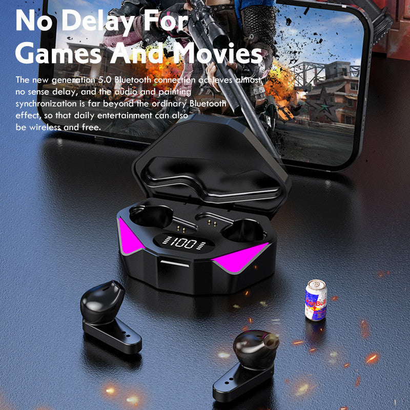 Wireless Gaming Headphones No Delay Noise Reduction Bluetooth Earphones HIFI Sound E-Sport Game Headset With Mic - D&A