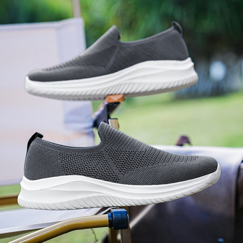 Mesh Flying Woven Breathable Loafers Comfortable All-match Shoes - D&A