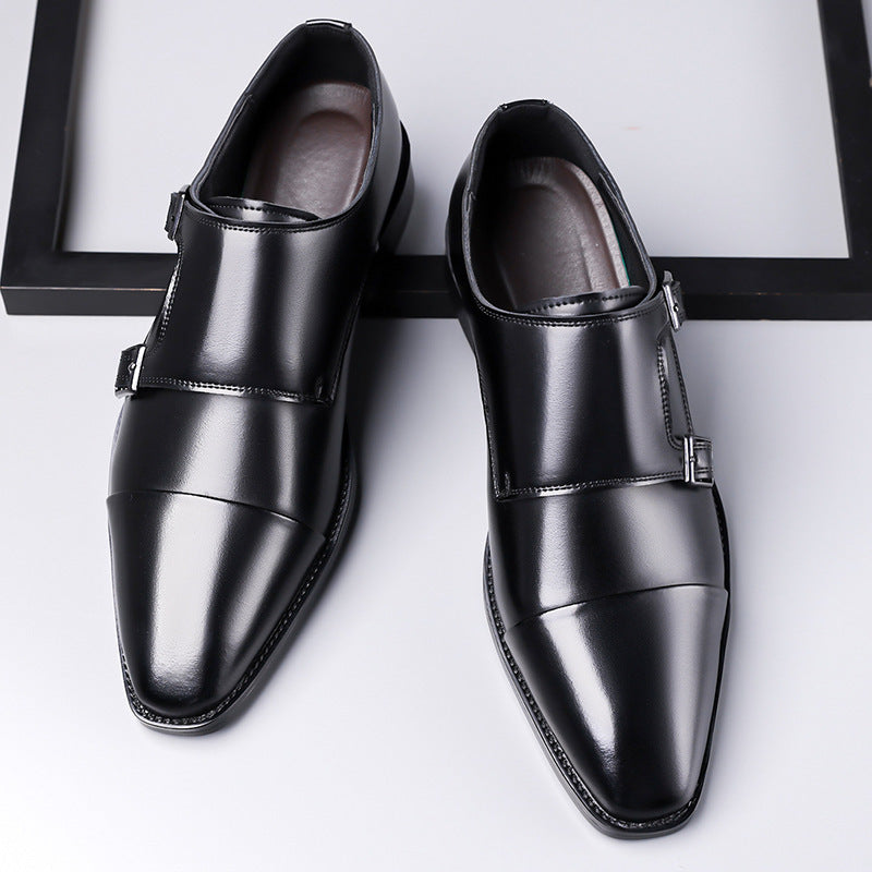 Leather Shoes Men's Business Shoes Oxford - D&A