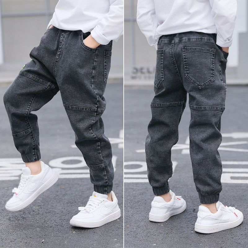 Boys' Jeans Spring And Autumn Models New Spring Dark Grey - D&A
