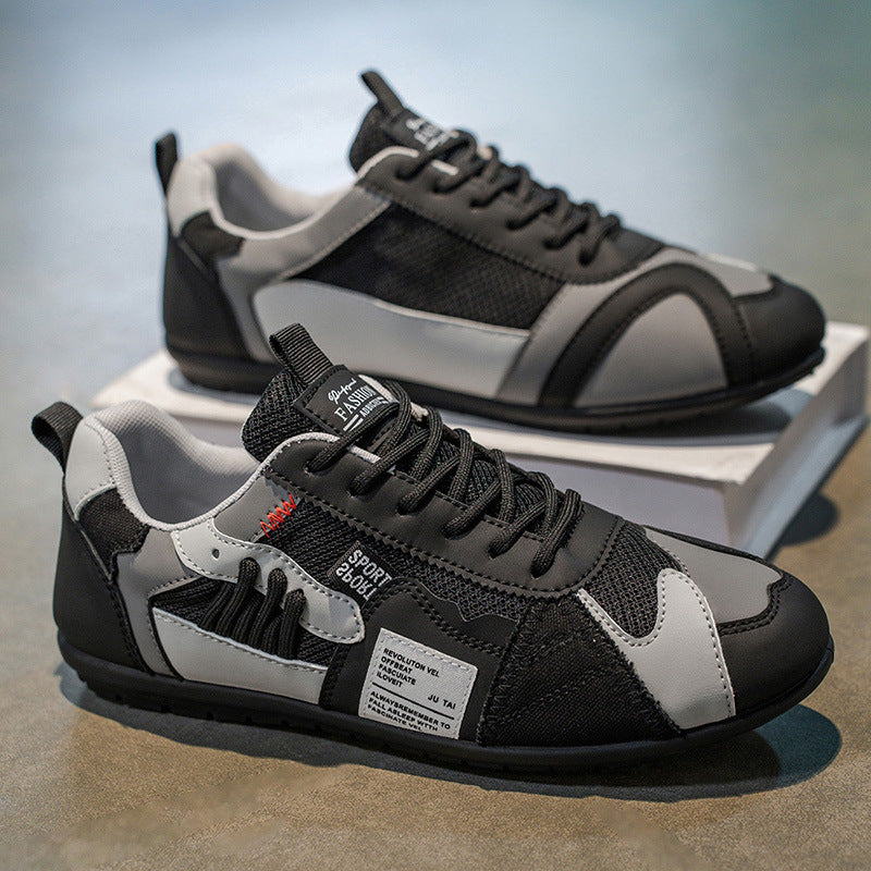 Men's Sports Shoes, Spring And Summer Stylish And Lightweight Wear-resistant Black - D&A