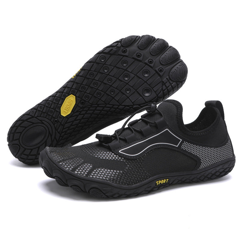 Upstream Shoes Running Fitness Men Wading Beach Swimming Shoes Women 2303 Black - D&A