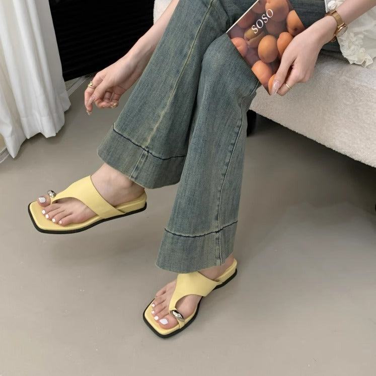 Wedge Flip-Flops Summer Outdoor Seaside Beach Slippers Roman Shoes - D&A