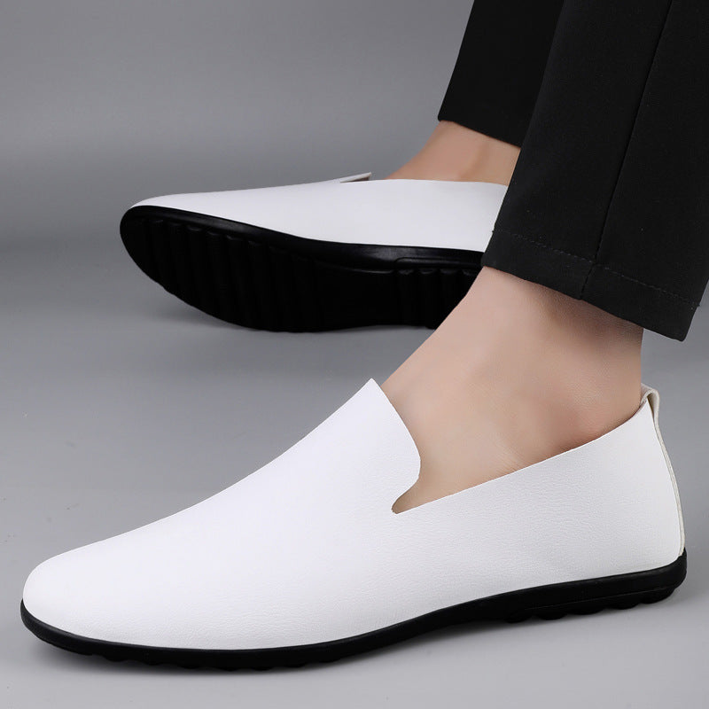 Men's Casual Leather Shoes Fashion Soft Gommino Low Top - D&A
