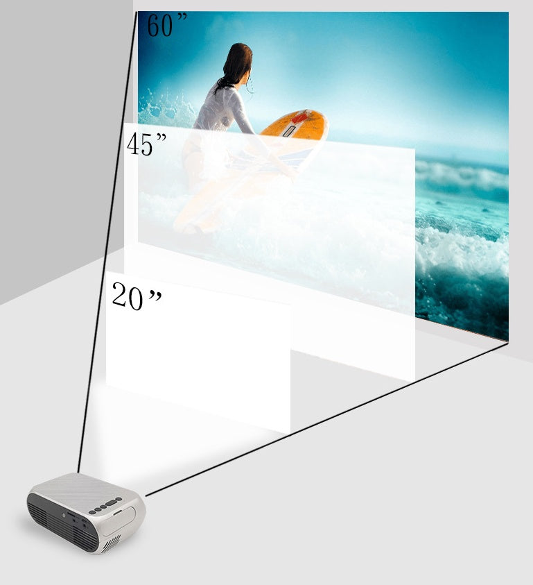 Projector supports HD 1080P mini home pico projector - D&A