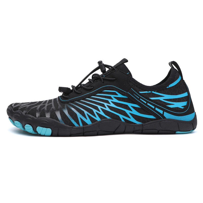 Outdoor Sports Upstream Shoes Beach 8305 Black And Blue Sole with nails - D&A