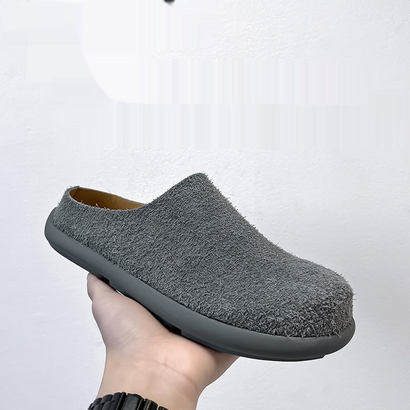 Outdoor Half Slippers Leather Shoes - D&A