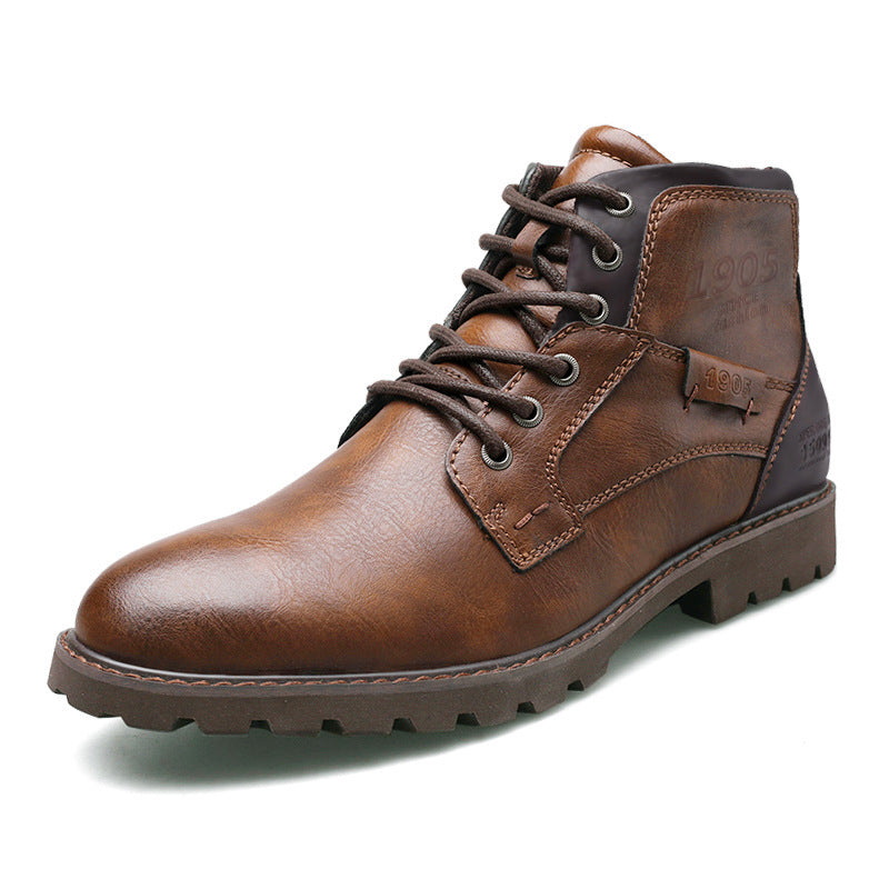 Martin Boots Men's Boots Plus Size Zipper Ankle Boots - D&A