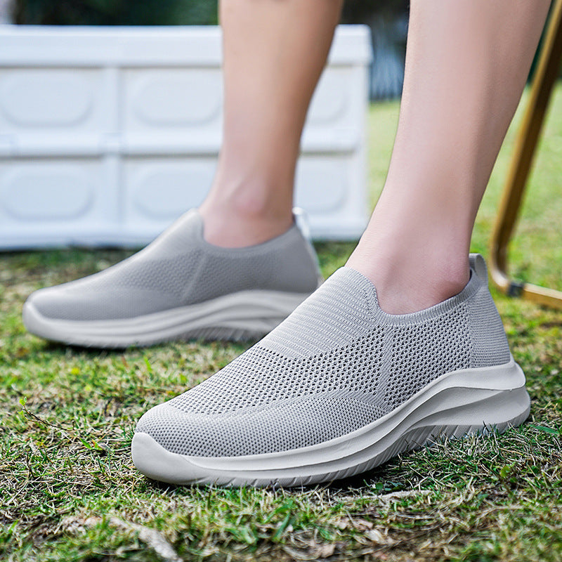 Mesh Flying Woven Breathable Loafers Comfortable All-match Shoes - D&A