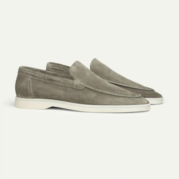 Men's Matte Suede Flat Shoes - D&A
