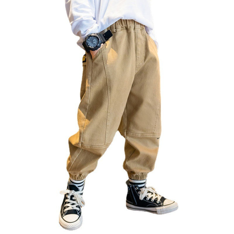 Boys' Middle And Older Children's Footwear Overalls Trousers - D&A