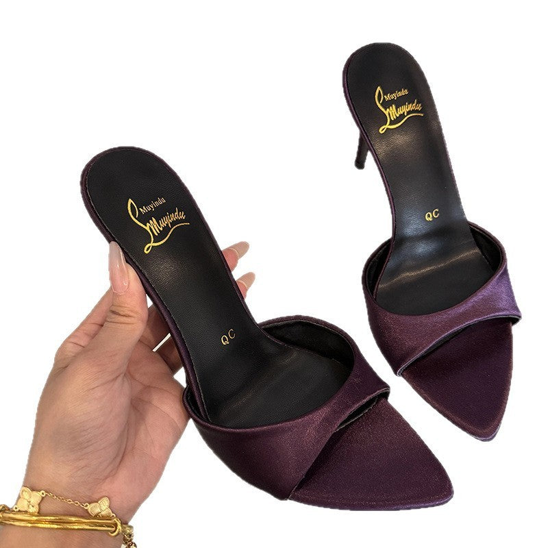 Women's High Heels Pointed Toe Strap Stiletto Sandals - D&A