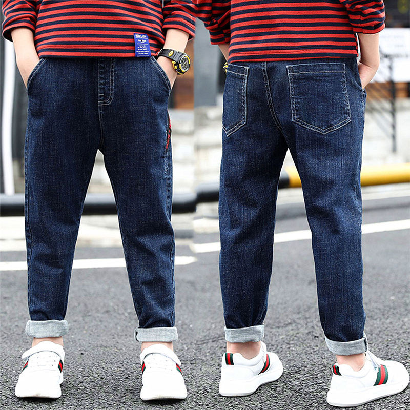 Boys Jeans Autumn And Winter New One-piece Velvet J - D&A