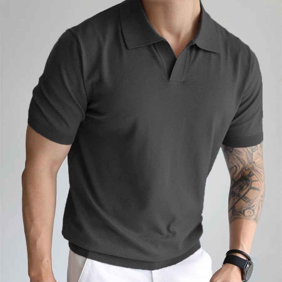 Summer Men's Cool Loose Lapels T-shirt - D&A